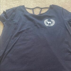 Black T-Shirt with White Logo